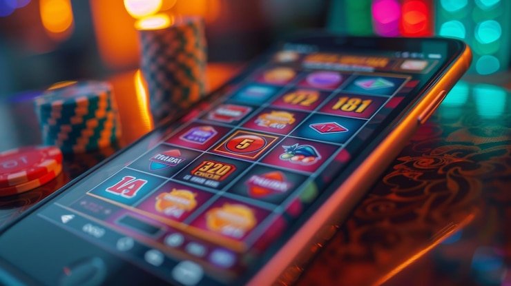 Antarmuka aplikasi mobile alexistoge dengan menu sportsbook dan live-dealer